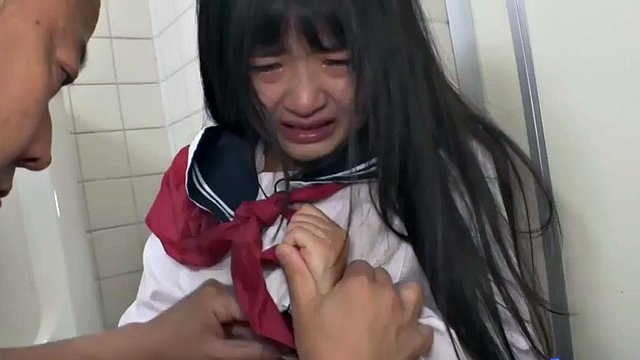 Kodama Rumi ambushed in public restroom gets creampie and squirt extreme BDSM action