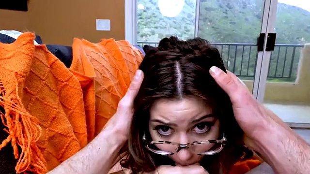 Bratty stepdaughter Ellie Nova is always playing pranks on her innocent stepdad - DadCrush