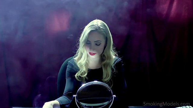 Blonde Smoker