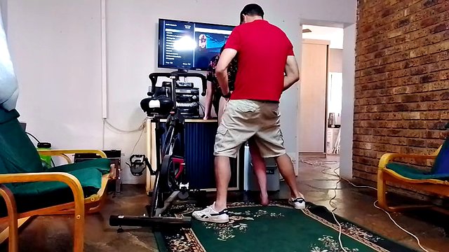 Stepmom gets her pussy cummed after she caught me masterbating
