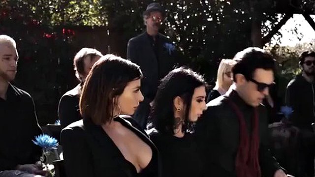 Mature widower fucks a goth girl during a funeral