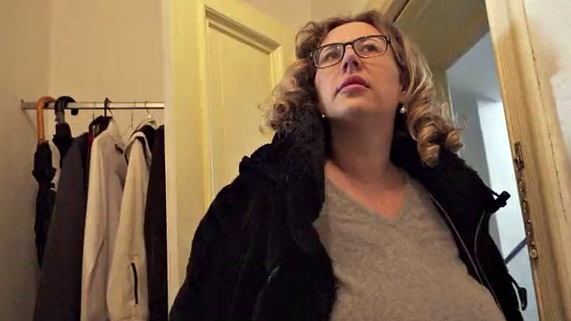German Scout - Mature BBW Kathy with big natural tits, deep pickup for fucking at casting