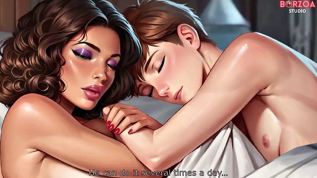 I Told You I Am a Nympho... Curvy Latina Stepmom Swallow Cums From Both of Them
