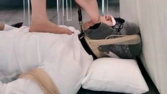 Chinese femdom trampling