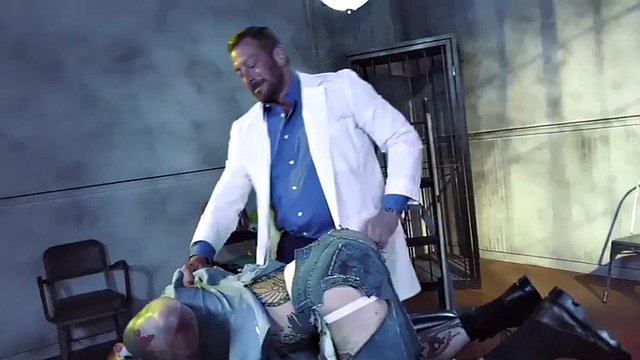 Tattooed stud barebacked by his doctor before fisting