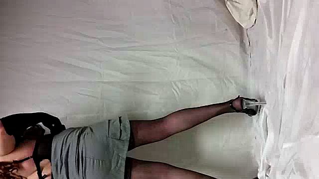 crossdresser strips to show sexy underwear