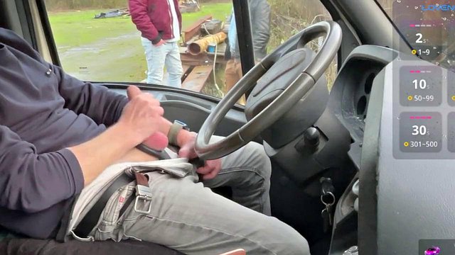 Unexpected truck stop hookup with more than one visitor