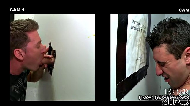 Gloryhole gay vášnivě cucal napálil str8 vole