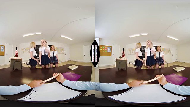 Detention gets naughty for Chloe Temple, Katie Kush, Serena Avery, and the pervy professor