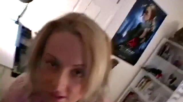 POV teen strips off and shows us her shaved pussy