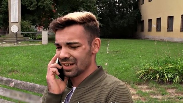Seduced European gay fucked outdoors in the forest in the anal hole