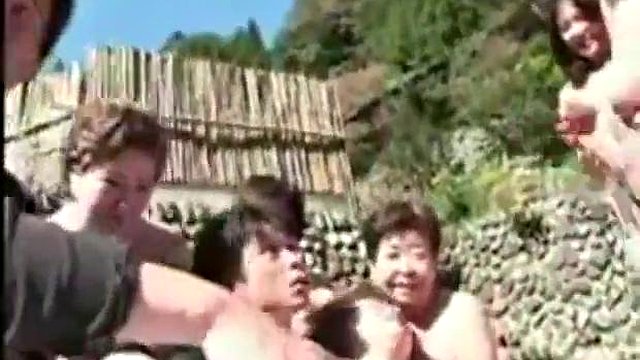 Asian grannies making an Orgy TV show