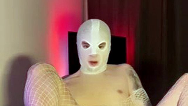 Mask and lingerie, fucking machine training until I cum hands free! Cute feet and anal orgasms