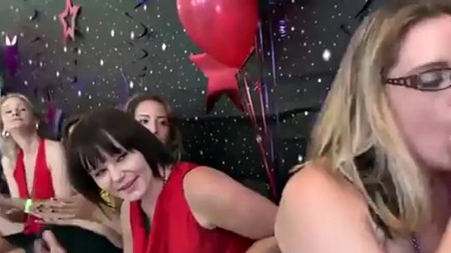 Two guys dancing make the bachelorette party a real orgy