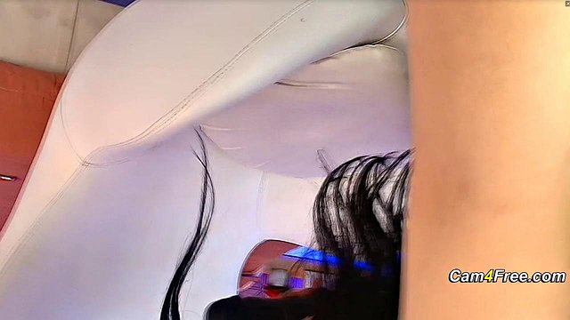 Big-Tits Brunette Toys and Fingers Wet Pussy on Cam