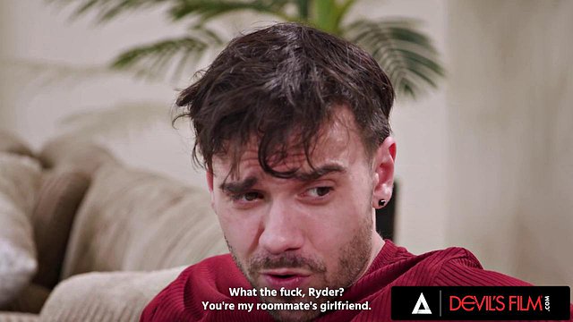 Ryder Rey Betrays Boyfriend by Sucking Nade Nasty's Cock and Getting Her Ass Pounded Hard Before