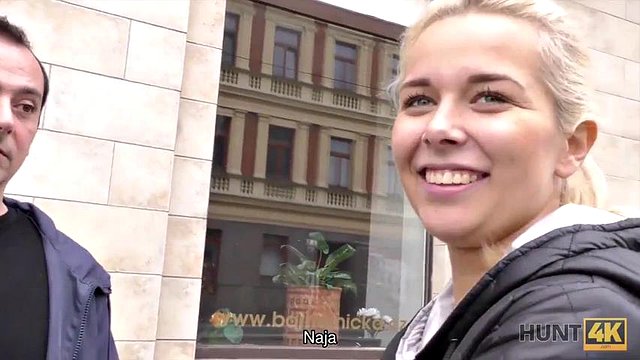 HUNT4K. Sweet in front of her friend s eyes: Blowjob, Doggy & Teen Porn