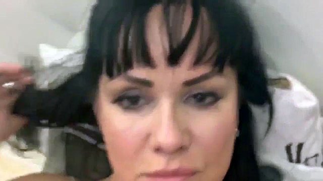Nice adult brunette fucks herself with a cucumber curved like a dick: Amateur, Anal & Eporner Porn