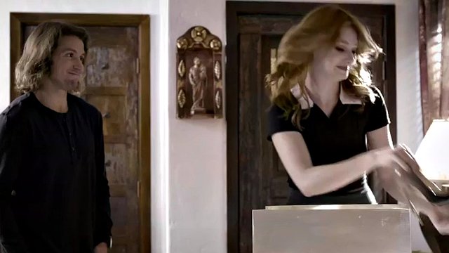 Redhead sister-in-law deepthroats stepdad-to-be
