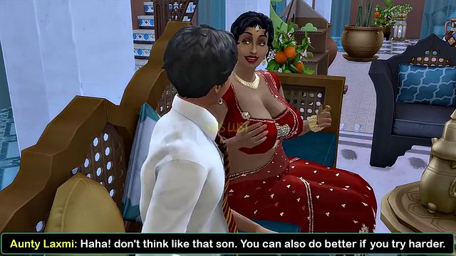 Desi Telugu Busty Saree Aunty Lakshmi was seduced by a young man - Vol 1, Part 1 - Wicked Whims - With English subtitles