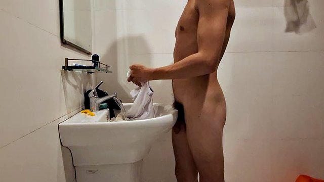 laundry cleaning sexy fetish