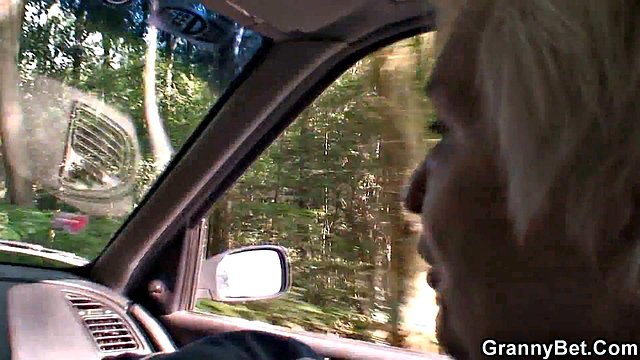 70-Year-Old Big-Tits Granny Pounded Roadside