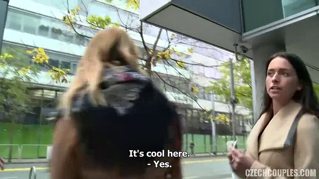 Hot sluts get paid for a hard fuck in public