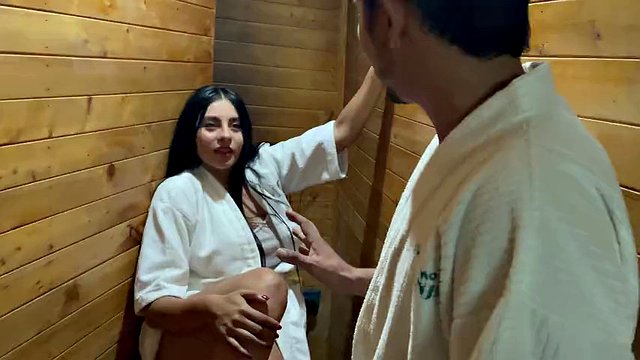 I fuck my son in law in the sauna