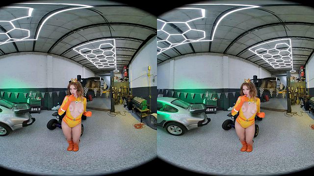 Lucy Foxx As Princess Daisy Wants You To Bend Her Over And Bang Her Right Here In This Garage