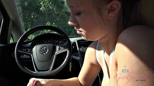 After hiking with Bailey Brooke she sucks your dick in the car by ATK Girlfriends: Porn