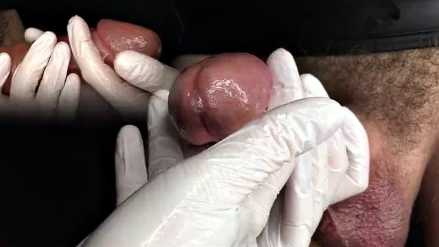 Medical examination of the urethra and collection of a sperm sample. PiP swap - View II