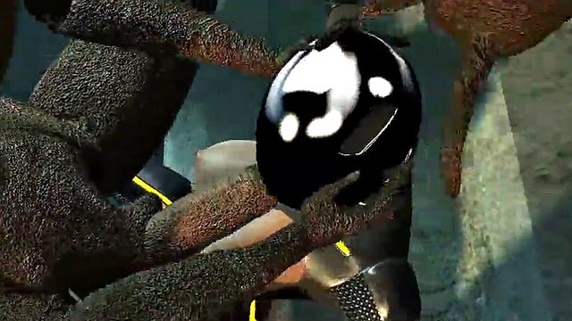 Trabalhador da estação espacial 3d hardcore fodido por alienígena