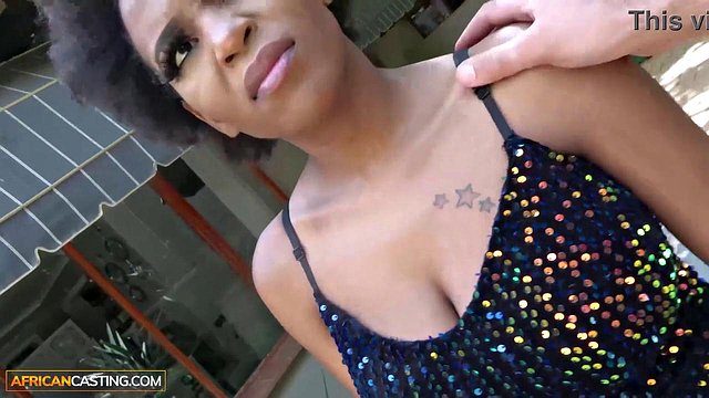Busty Ebony MILF Grinds on BBC Reverse Cowgirl in POV Casting