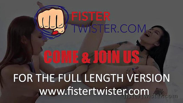 Lesbian Fisting - Asian babe orgasms during fist fuck