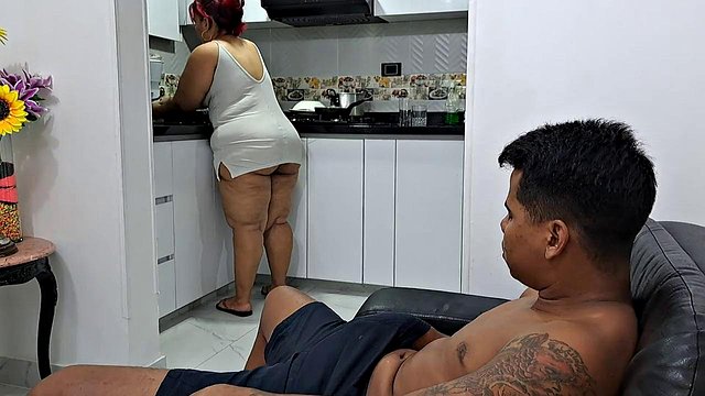 BBW Milf Sucks Cock