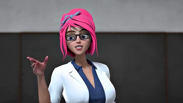 HENTAI SEX SCHOOL - Horny Stacked Principal MILF Gets Fucked Doggystyle In Front Of The Class