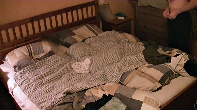 Bed, panties (from 52 year old mother), hump masturbation