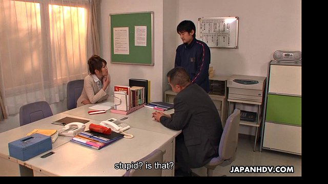 Yuuno Hoshi's secret has come out and she fucks men