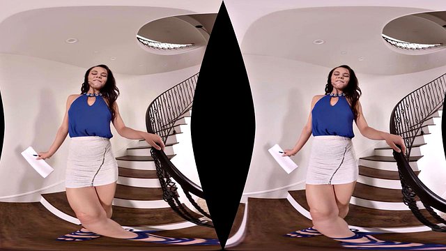 Brunette Real Estate Agent Aidra Fox Delivers Epic Signing Reward