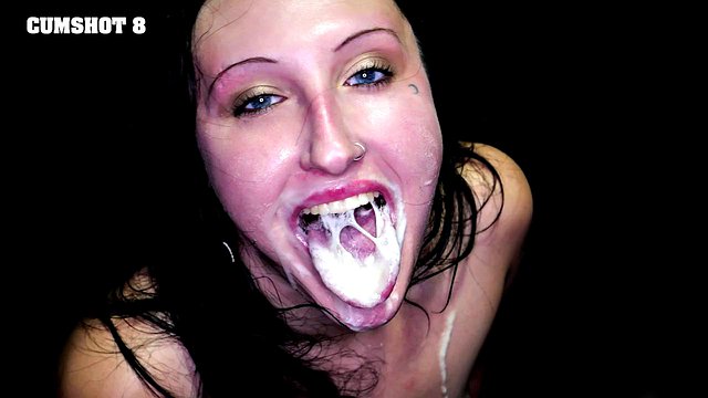 Raven Vice Gulps 11 Cumshots in Insane Swallow Frenzy