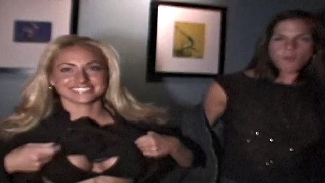 Two Smoking Hot Chicks Flash And Lick Pussy In Public