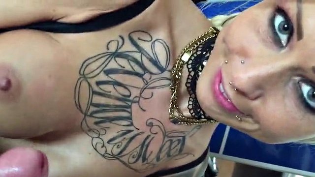 Fat old man fucks young German prostitute Anni in latex body