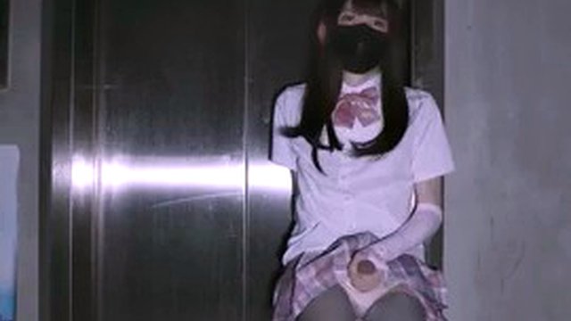 Chinese shemale cums in public 04