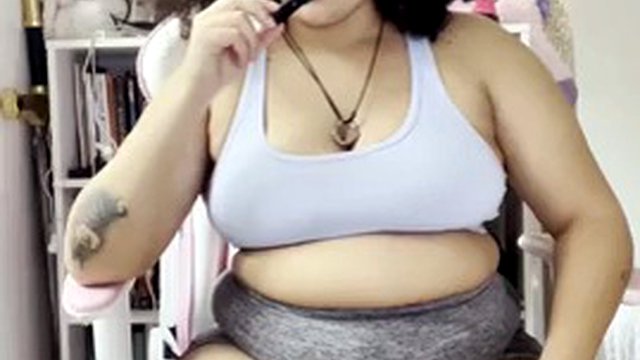 BBW Farts on Microphone with Thight Shorts JOI