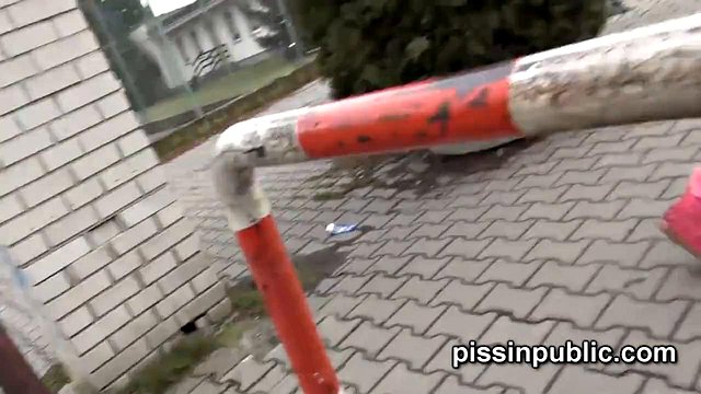 Lesbians Piss in Strangest City Spots