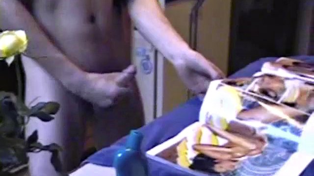 Getting ready to caress her, the straight guy Ric grabs some lube, a towel and a porno magazine. After taking out his hard cock and looking at the photos of naked girls, a hand reaches out to help him.