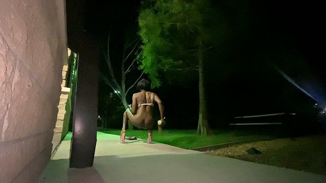 Ebony crossdresser sissy Gina is an anal wreck