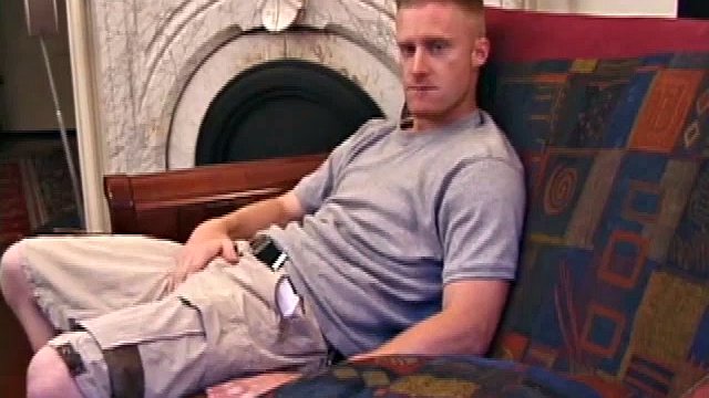 This hot redhead starts out fully clothed and has his clothes off in no time. Johnny Rapid is eager to show all he's got. This hottie strokes his dick on the couch, taking the time to oil it up nicely before moving in to close -up.