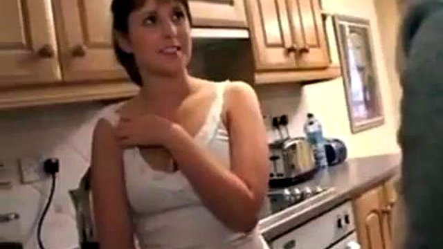 Brit Sarah Jane fucked in the bathroom: Big Tits, Blowjob & Brunette Porn