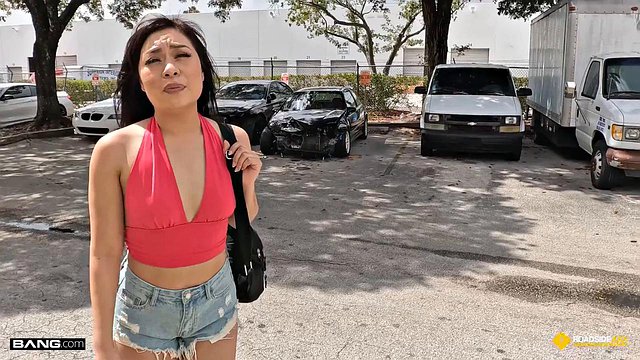 Lao Latina Insures Car Repair With Her Pussy Taken In Hardcore POV Deal